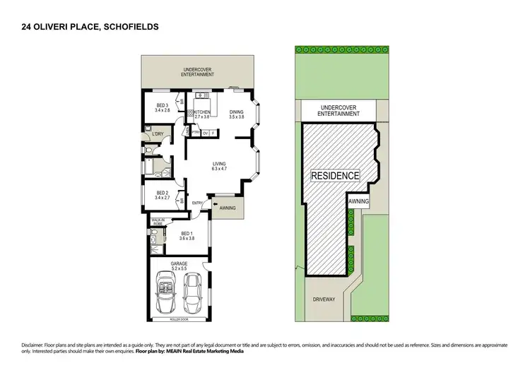 Floorplan of Homely house listing, 24 Oliveri Place, Schofields NSW 2762