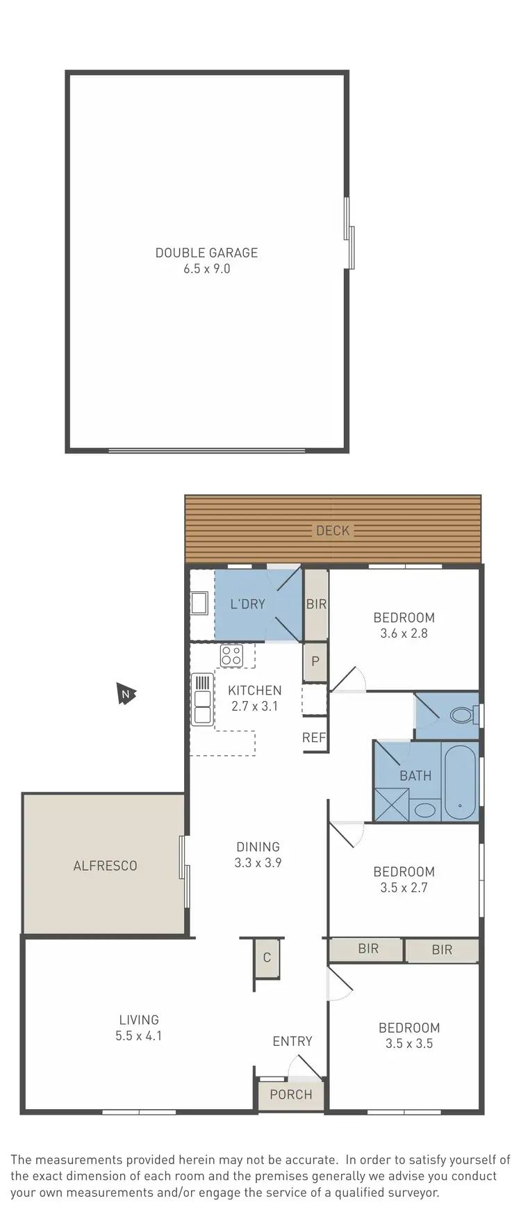 Floorplan of Homely house listing, 6 Stewart Crescent, Rockbank VIC 3335