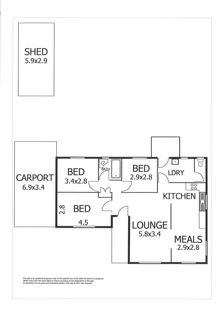 Floorplan of Homely house listing, 5 Buxton Avenue, Murray Bridge SA 5253