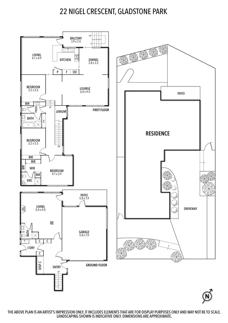 Floorplan of Homely house listing, 22 Nigel Crescent, Gladstone Park VIC 3043