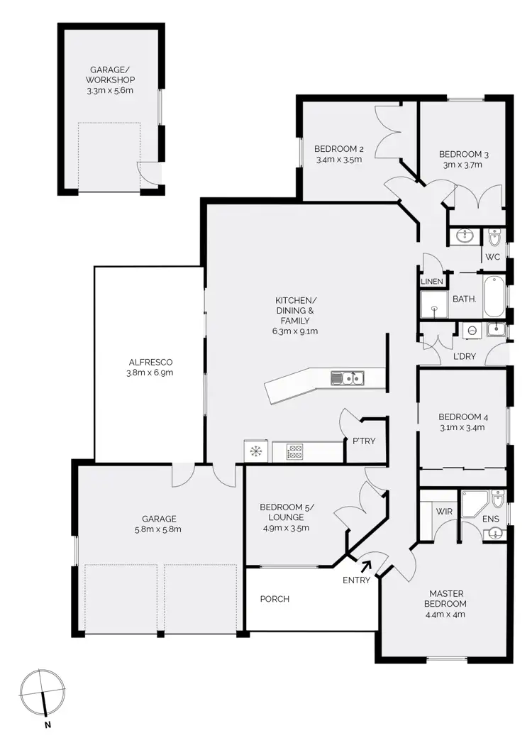 Floorplan of Homely house listing, 13 Musgrove Avenue, Kelso NSW 2795