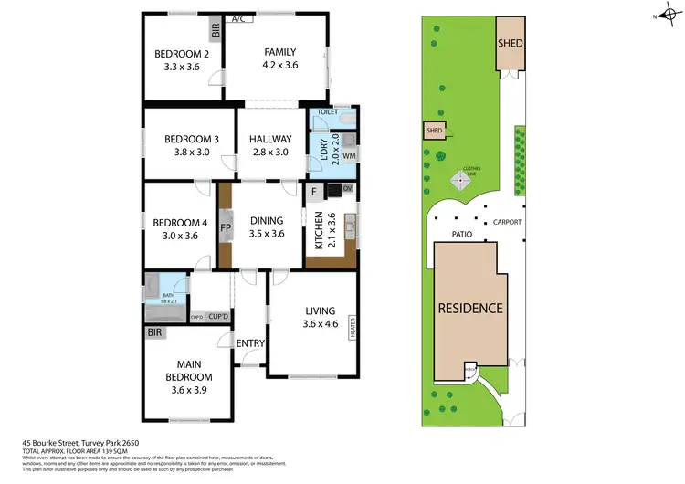Floorplan of Homely house listing, 45 Bourke Street, Turvey Park NSW 2650