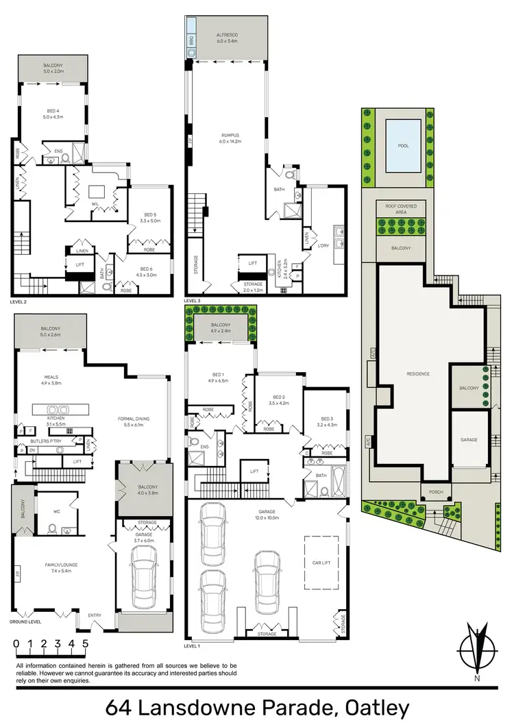 Floorplan of Homely house listing, 64 Lansdowne Parade, Oatley NSW 2223