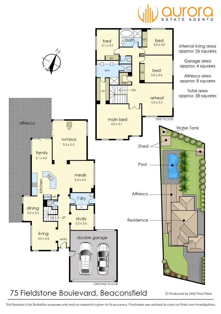 Floorplan of Homely house listing, 75 Fieldstone Boulevard, Beaconsfield VIC 3807