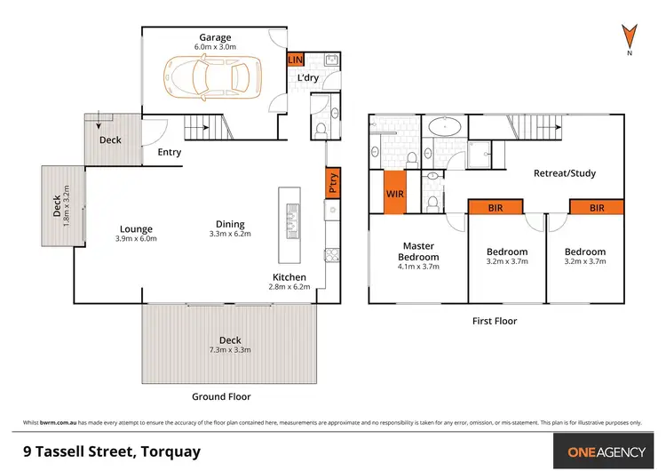 Floorplan of Homely house listing, 9 Tassell Street, Torquay VIC 3228