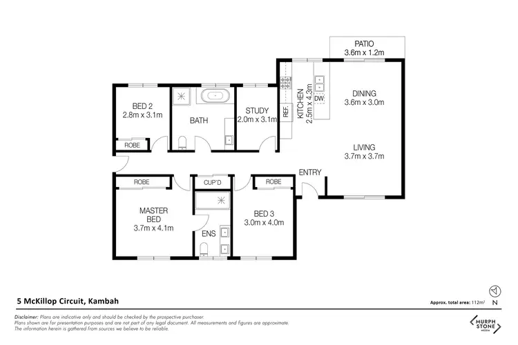 Floorplan of Homely house listing, 5 McKillop Circuit, Kambah ACT 2902