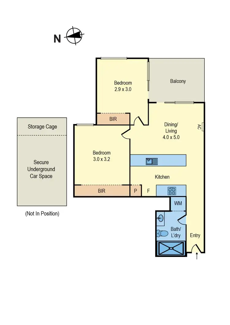 Floorplan of Homely apartment listing, 501/14 David Street, Richmond VIC 3121
