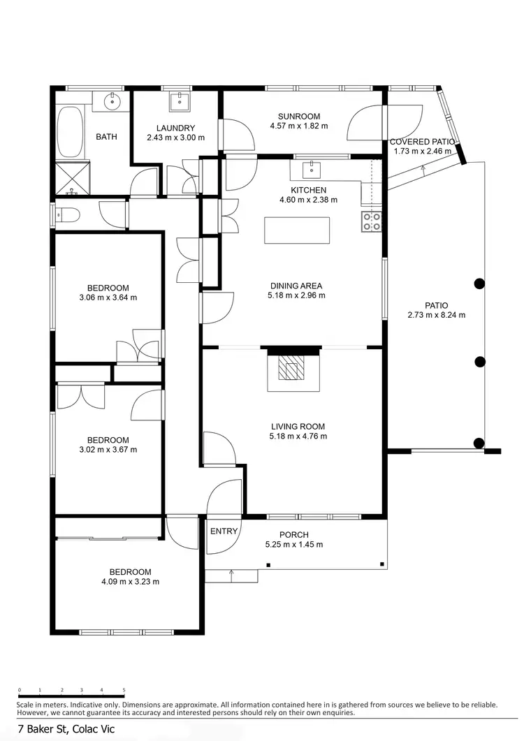 Floorplan of Homely house listing, 7 Baker Street, Colac VIC 3250
