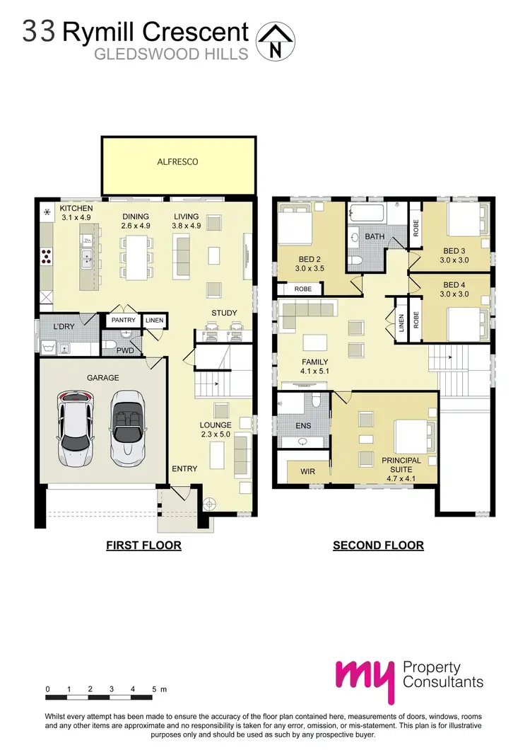 Floorplan of Homely house listing, 33 Rymill Crescent, Gledswood Hills NSW 2557