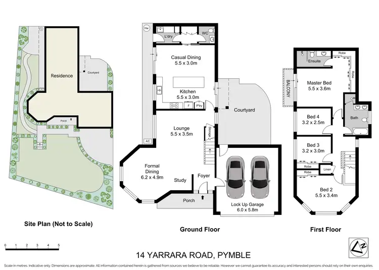 Floorplan of Homely semi-detached listing, 14 Yarrara Road, Pymble NSW 2073