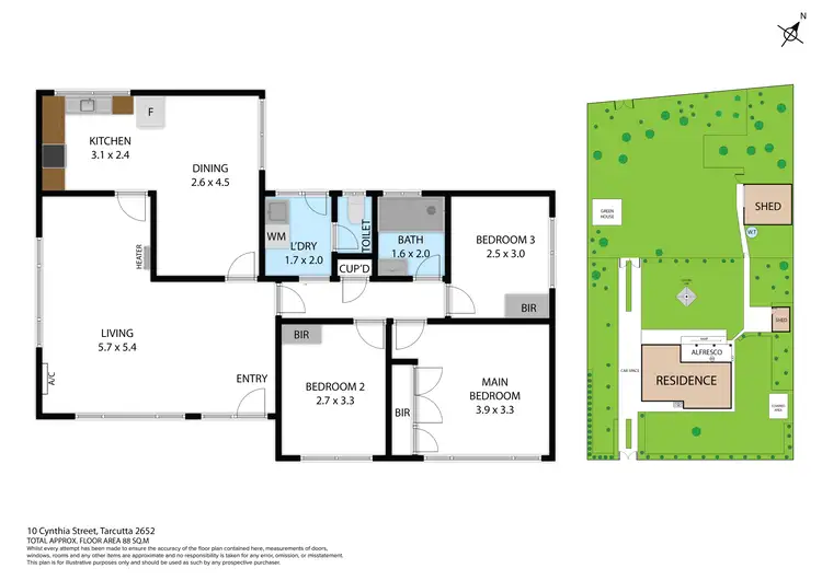 Floorplan of Homely house listing, 10 Cynthia Street, Tarcutta NSW 2652