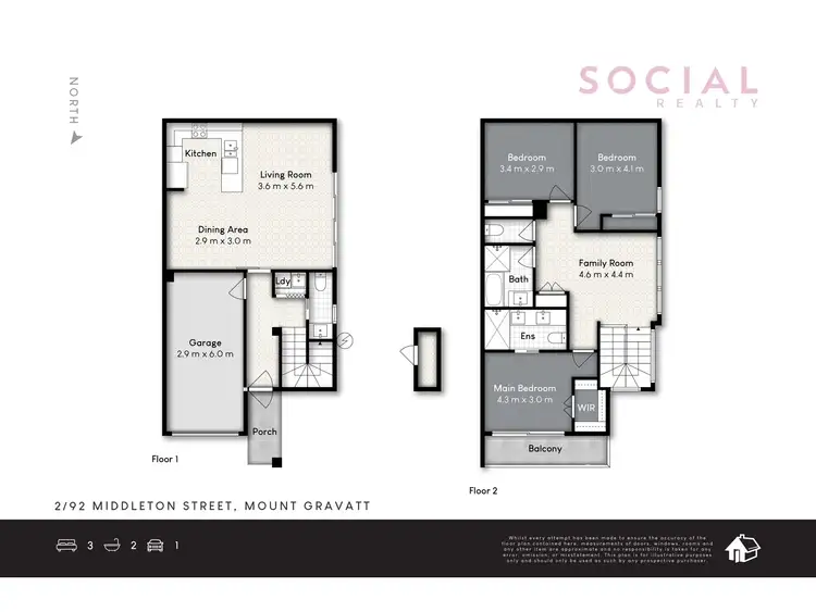 Floorplan of Homely townhouse listing, 2/92 Middleton Street, Mount Gravatt QLD 4122