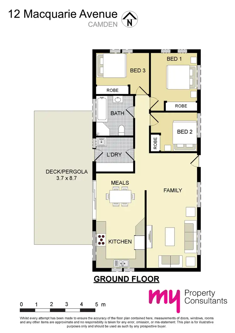 Floorplan of Homely house listing, 12 Macquarie Avenue, Camden NSW 2570