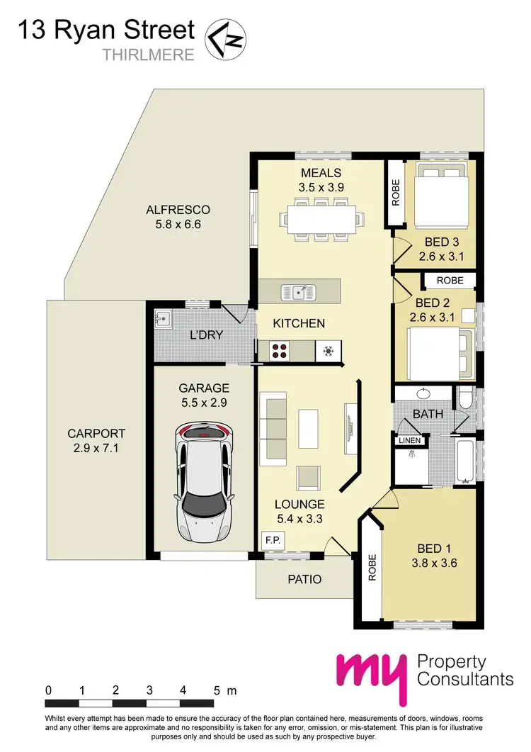Floorplan of Homely house listing, 13 Ryan Street, Thirlmere NSW 2572