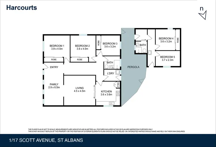 Floorplan of Homely house listing, 1/17 Scott Avenue, St Albans VIC 3021