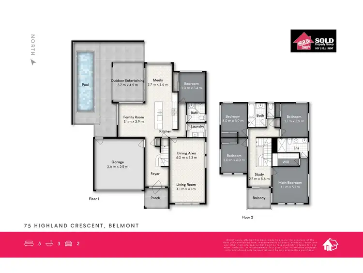 Floorplan of Homely house listing, 75 Highland Crescent, Belmont QLD 4153