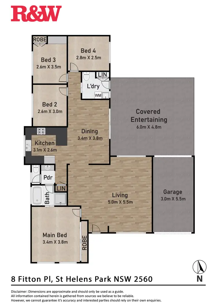 Floorplan of Homely house listing, 8 Fitton Place, St Helens Park NSW 2560