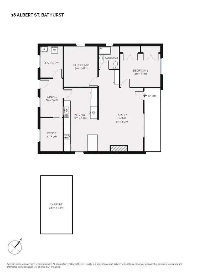 Floorplan of Homely house listing, 16 Albert Street, Bathurst NSW 2795