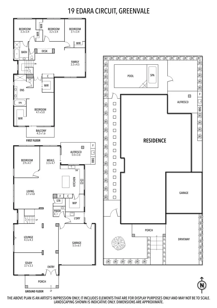 Floorplan of Homely house listing, 19 Edara Circuit, Greenvale VIC 3059