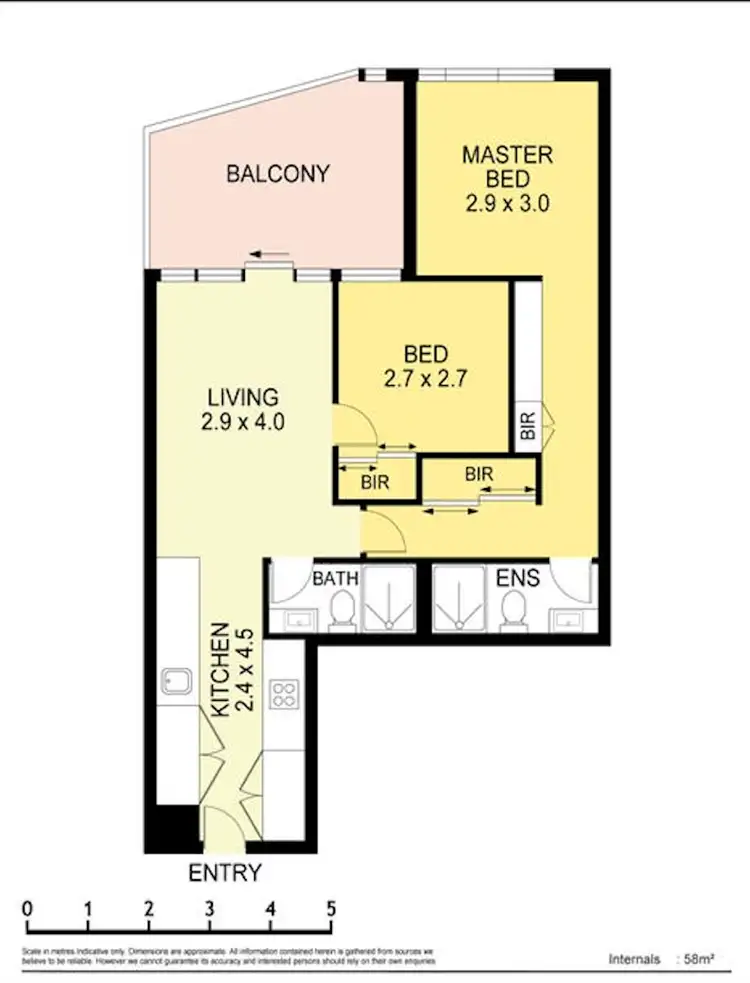 Floorplan of Homely apartment listing, 709/8 Hallenstein Street, Footscray VIC 3011