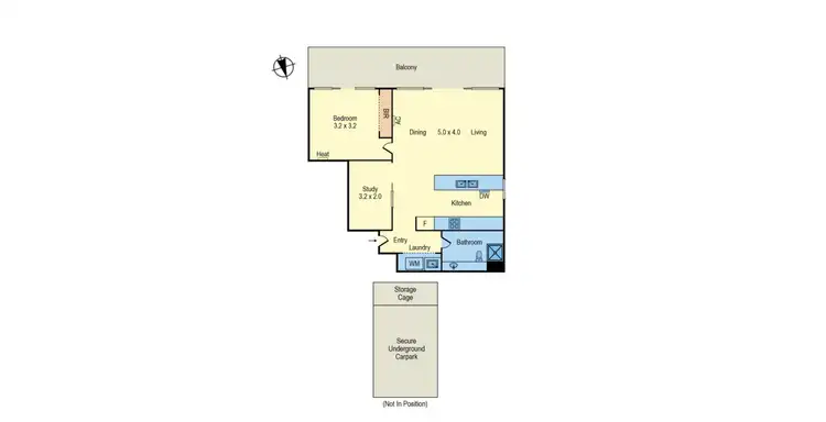 Floorplan of Homely apartment listing, 204/71 Abinger Street, Richmond VIC 3121