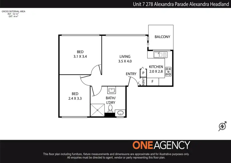 Floorplan of Homely unit listing, 7/278 Alexandra Parade, Alexandra Headland QLD 4572