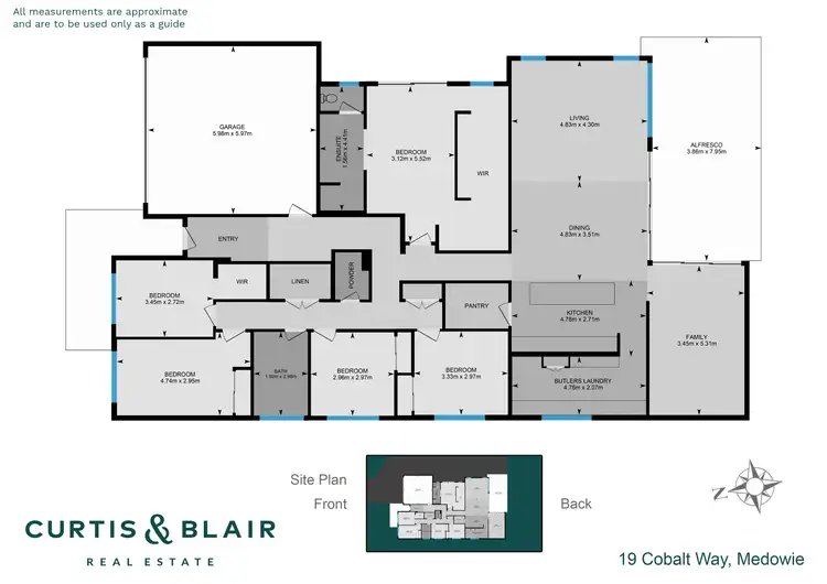 Floorplan of Homely house listing, 19 Cobalt Way, Medowie NSW 2318