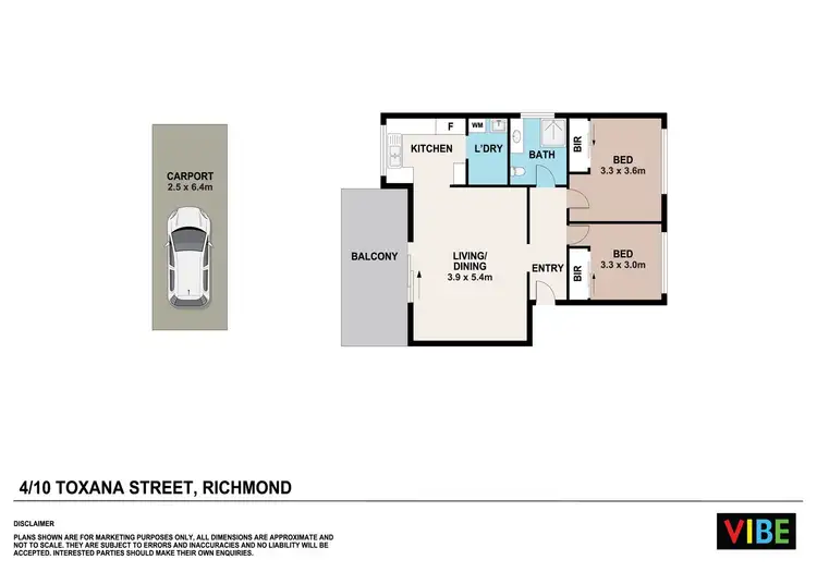 Floorplan of Homely unit listing, 4/10 Toxana Street, Richmond NSW 2753