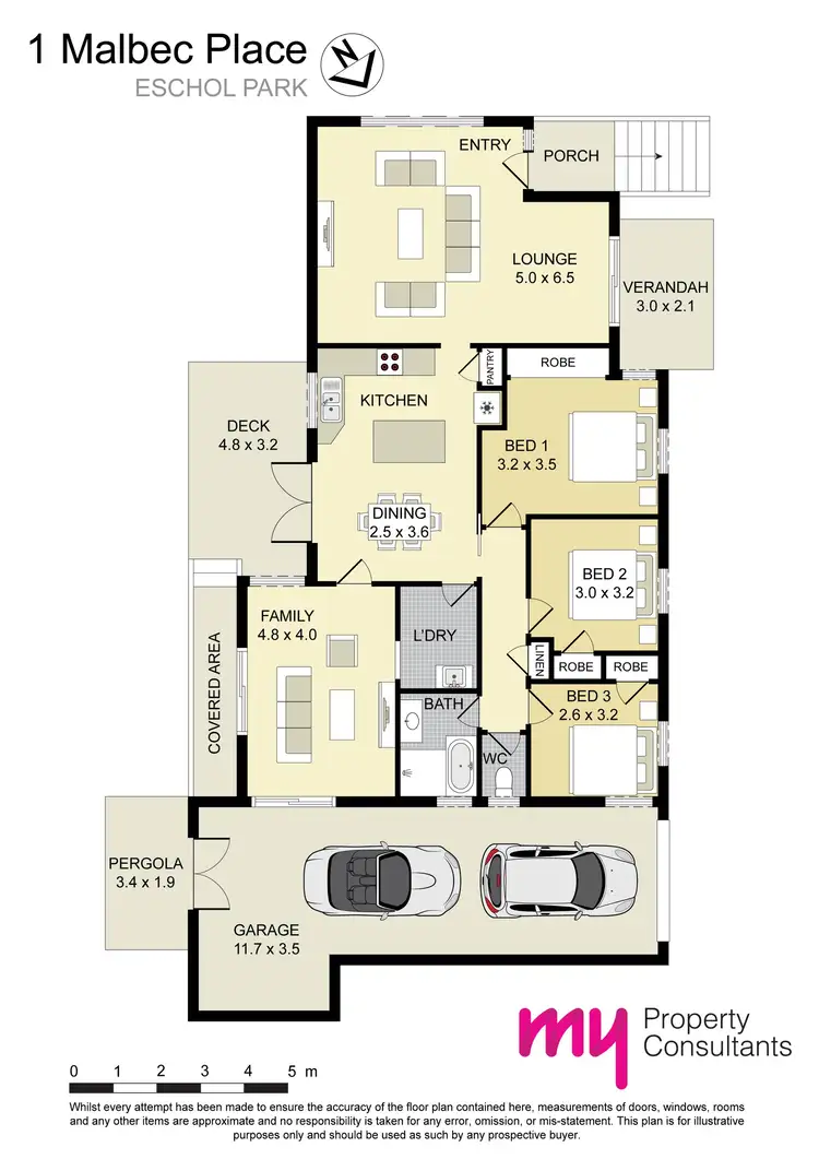 Floorplan of Homely house listing, 1 Malbec Place, Eschol Park NSW 2558