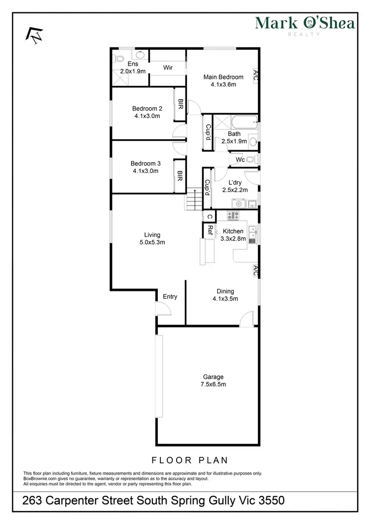 Floorplan of Homely house listing, 263 Carpenter Street South, Spring Gully VIC 3550