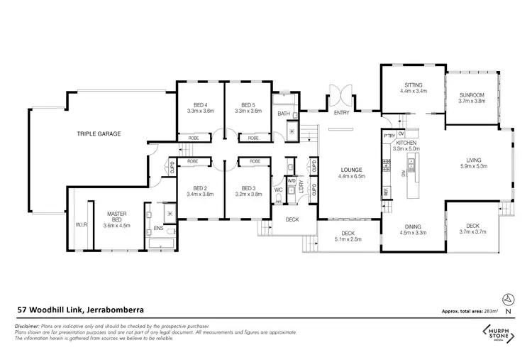 Floorplan of Homely house listing, 57 Woodhill Link, Jerrabomberra NSW 2619