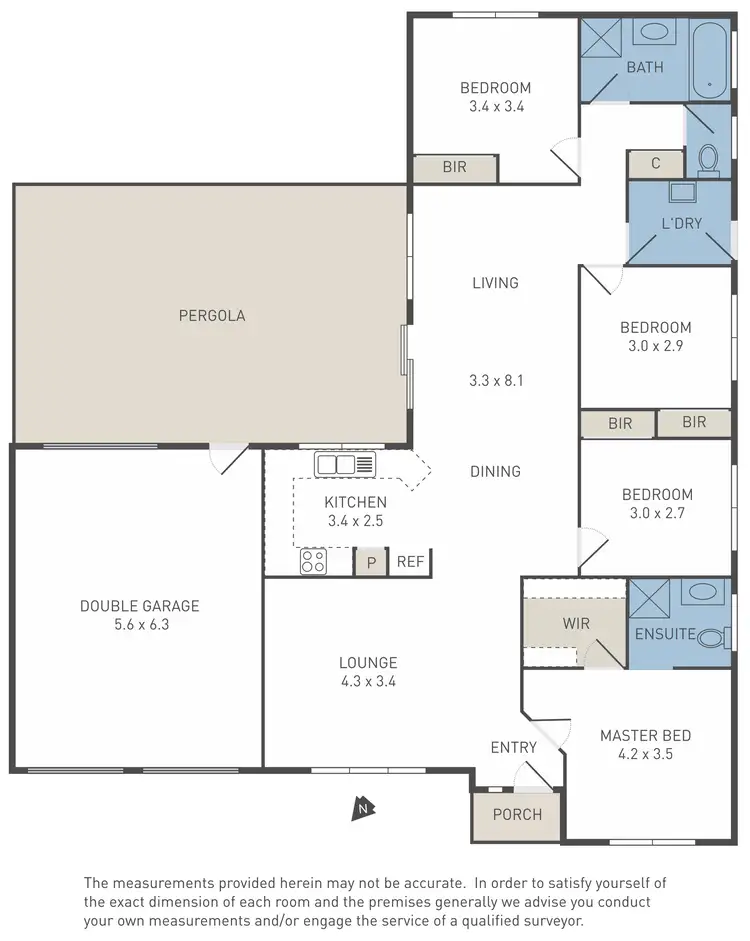 Floorplan of Homely house listing, 5 Plenty Close, Caroline Springs VIC 3023