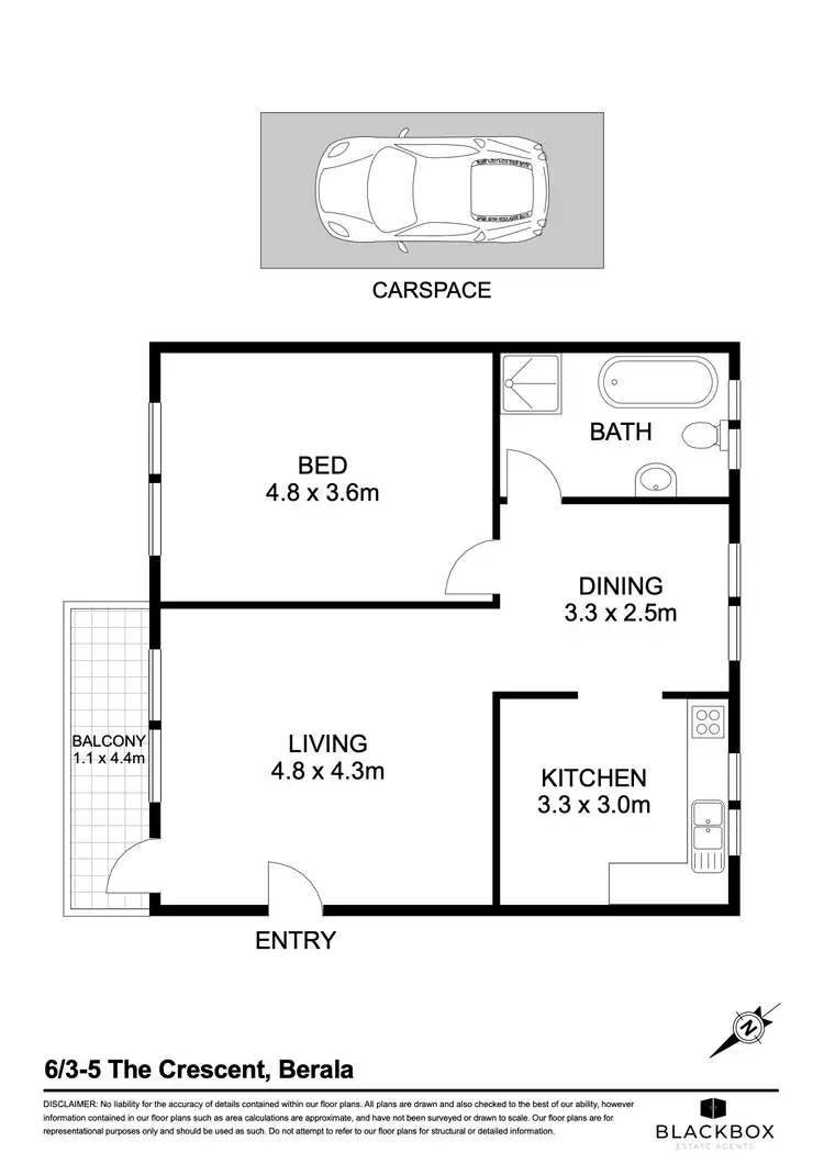 Floorplan of Homely apartment listing, 6/3-5 The Crescent, Berala NSW 2141