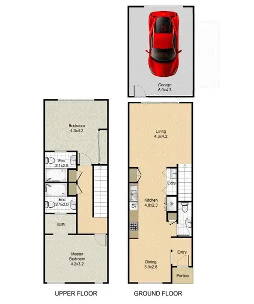 Floorplan of Homely townhouse listing, 18/25 The Corso, North Lakes QLD 4509