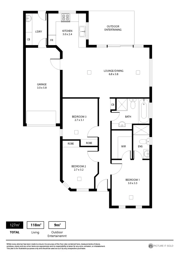 Floorplan of Homely house listing, 2C Boyle Street, Oaklands Park SA 5046