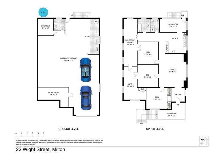 Floorplan of Homely house listing, 22 Wight Street, Milton QLD 4064