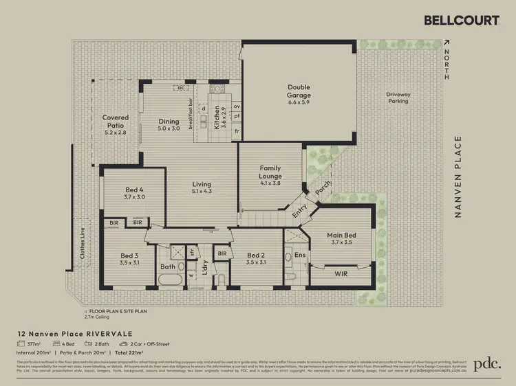Floorplan of Homely house listing, 12 Nanven Place, Rivervale WA 6103