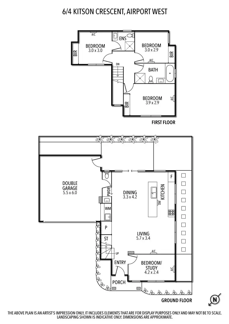 Floorplan of Homely townhouse listing, 6/4 Kitson Crescent, Airport West VIC 3042
