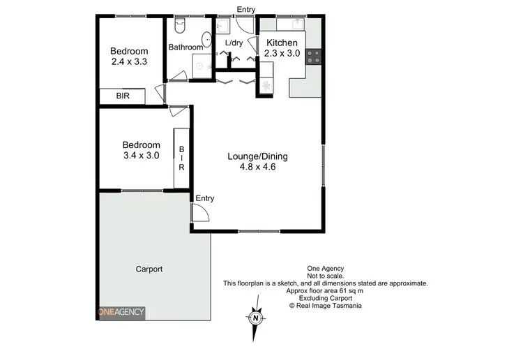 Floorplan of Homely unit listing, 3/12 Goldie Street, Smithton TAS 7330