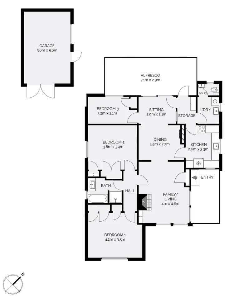 Floorplan of Homely house listing, 213 Stewart Street, Bathurst NSW 2795
