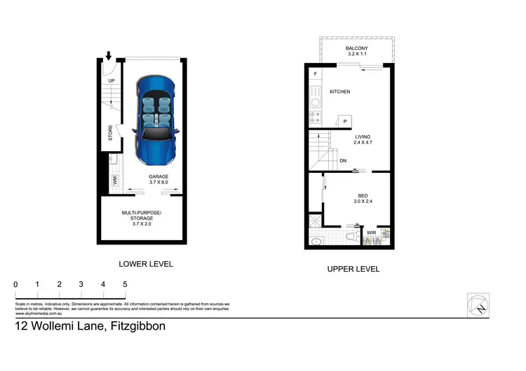 Floorplan of Homely townhouse listing, 12 Wollemi Lane, Fitzgibbon QLD 4018