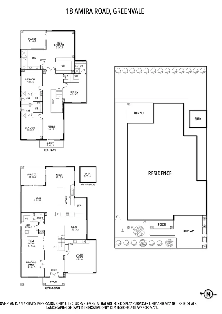 Floorplan of Homely house listing, 18 Amira Road, Greenvale VIC 3059