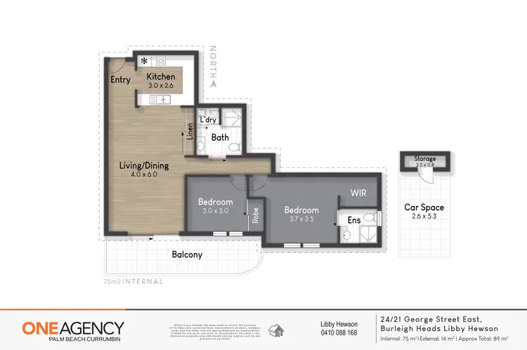 Floorplan of Homely unit listing, 24/19 George St, Burleigh Heads QLD 4220