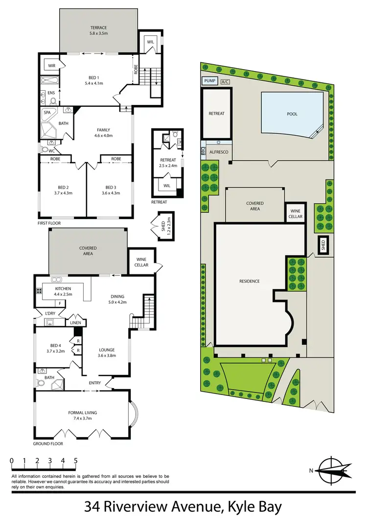 Floorplan of Homely house listing, 34 Riverview Ave, Kyle Bay NSW 2221