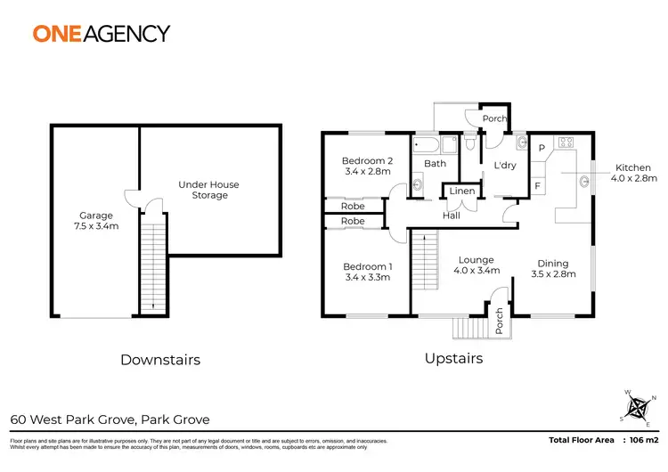 Floorplan of Homely unit listing, 60 West Park Grove, Park Grove TAS 7320
