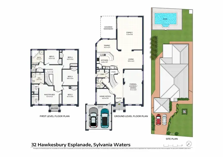 Floorplan of Homely house listing, 32 Hawkesbury Esplanade, Sylvania Waters NSW 2224