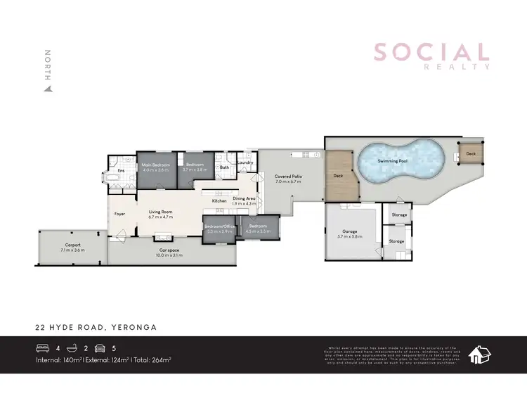 Floorplan of Homely house listing, 22 Hyde Road, Yeronga QLD 4104