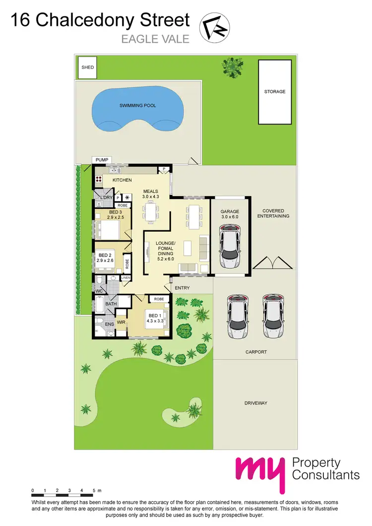 Floorplan of Homely house listing, 16 Chalcedony Street, Eagle Vale NSW 2558