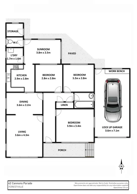 Floorplan of Homely house listing, 42 Cannons Pde, Forestville NSW 2087