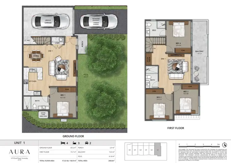 Floorplan of Homely townhouse listing, 1/674 Stud Road, Scoresby VIC 3179